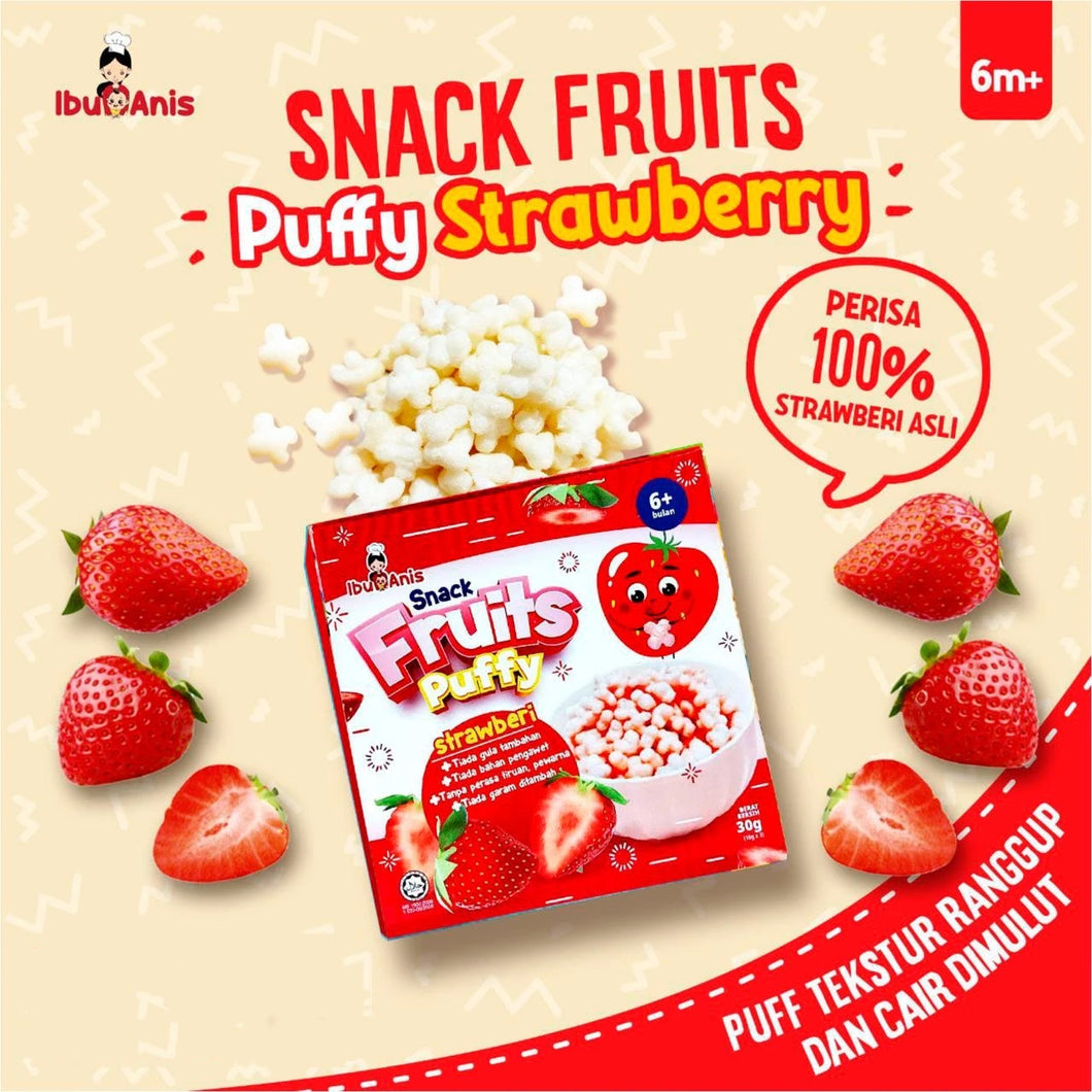 Snack Fruits Puffy: Strawberry
