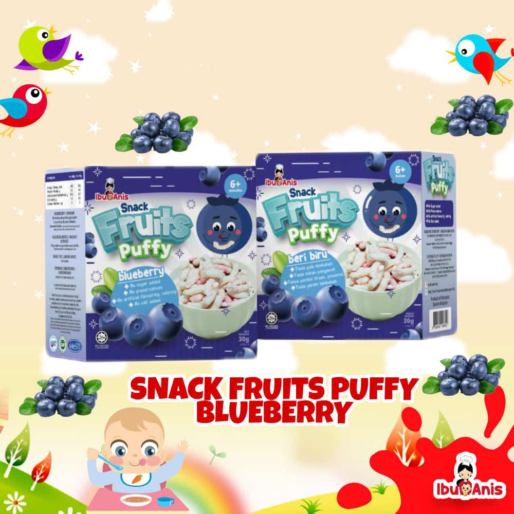 Snack Fruits Puffy: Blueberry